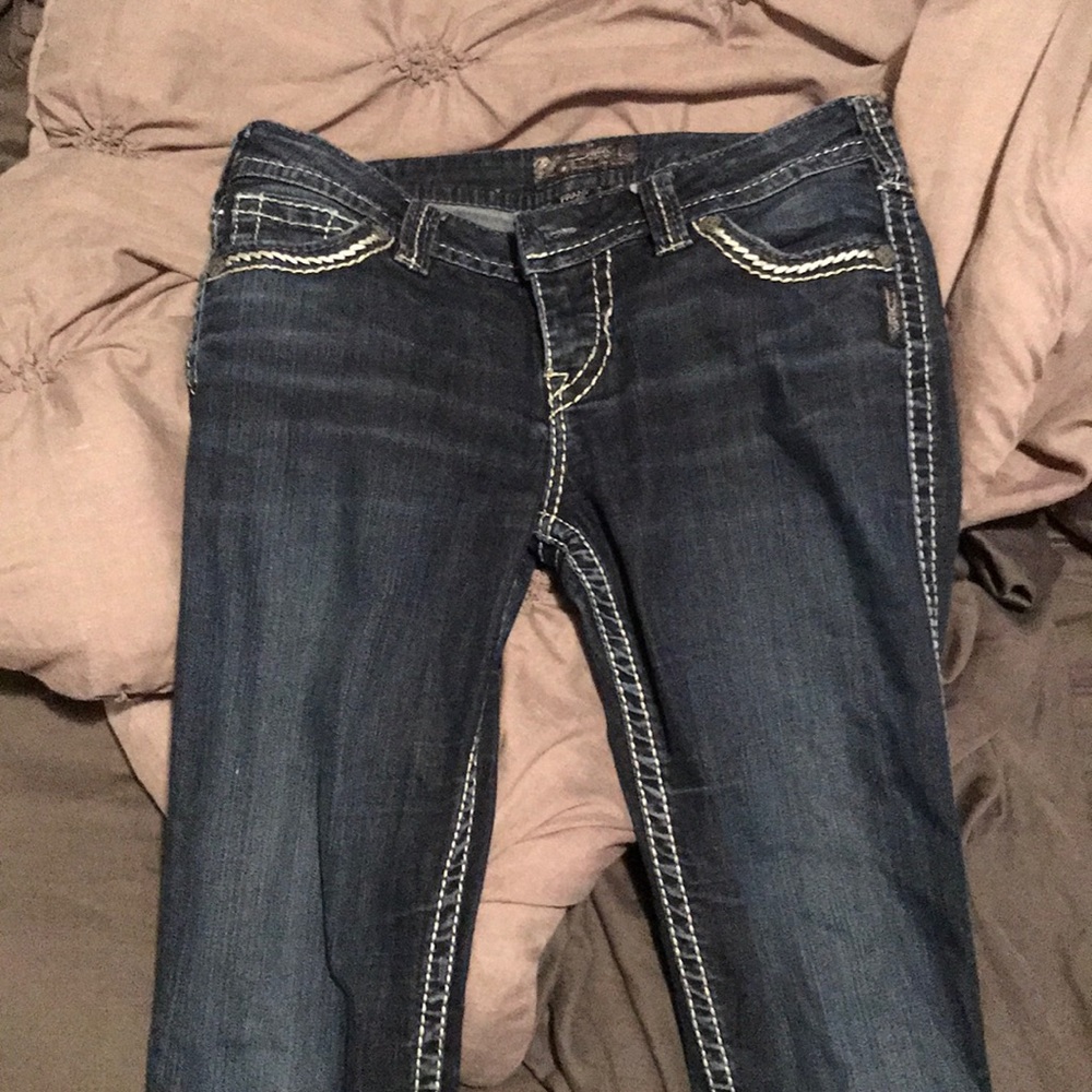 Silver jeans!